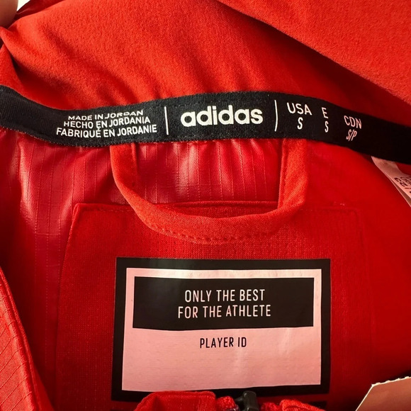 NWT Adidas SDL WV 1/4 zip red windbreaker pullover jacket sportswear activewear - Picture 3 of 12